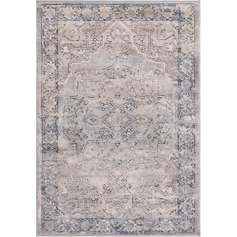 Bungalow Rose Darien Oriental Gray Area Rug & Reviews Wayfair